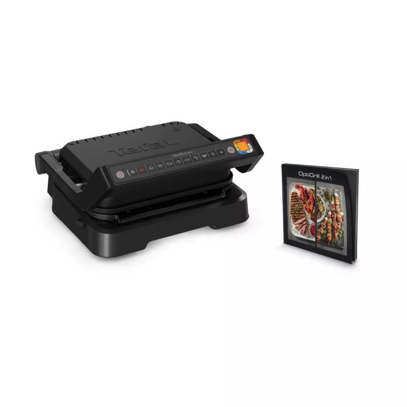Kontakta grils Tefal OptiGrill 2in1 GC7728 2100W Melns