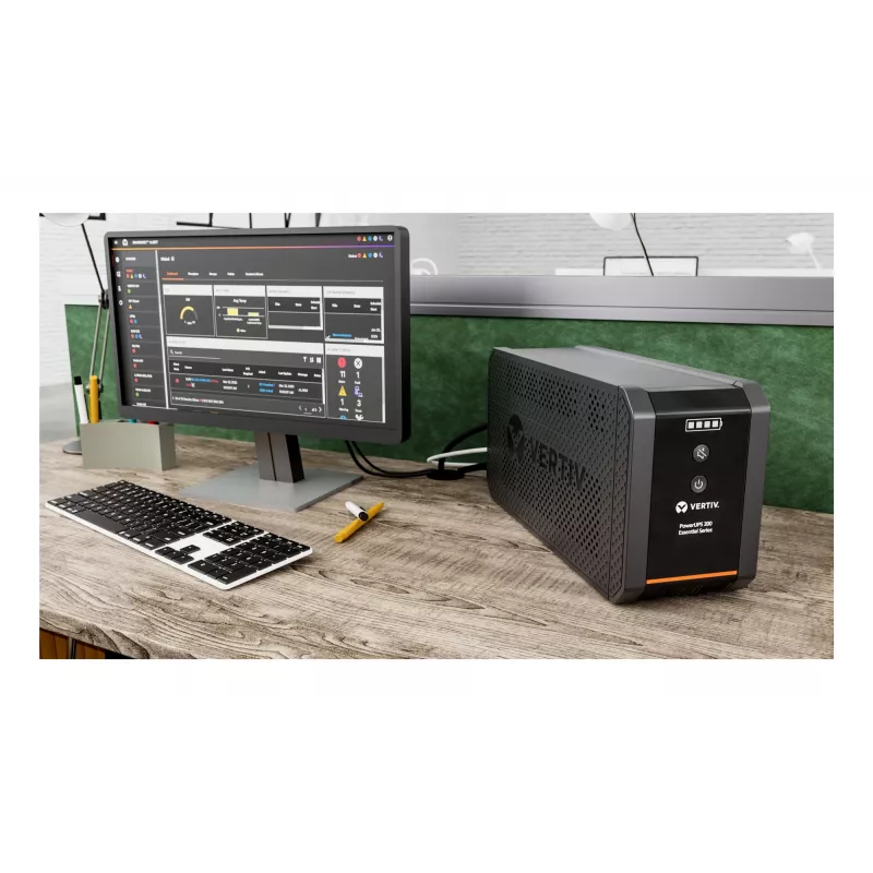 Vertiv PowerUPS 200 Essential PSA6E-1000IT-IEC, 1000VA/525W, Line-Interactive, 1 kVA, 525 W, sinus, 140 V, 290 V