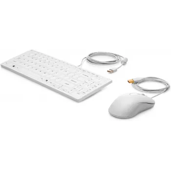 HP USB tastatūra un pele Healthcare Edition, balti, vadi