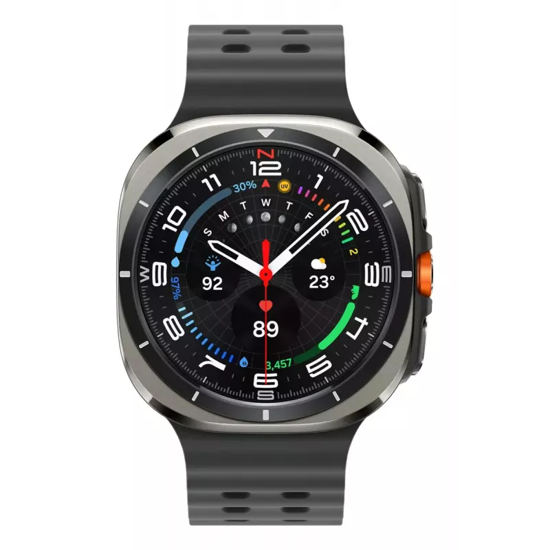 Samsung Galaxy Watch Ultra 3.81 cm (1.5 collu) AMOLED 47 mm digitāls 480 x 480 pikseļi skārienekrāns 4G Sudrabs Wi-Fi GPS (satelīts)