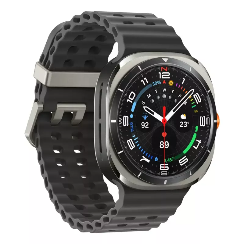 Samsung Galaxy Watch Ultra 3.81 cm (1.5 collu) AMOLED 47 mm digitāls 480 x 480 pikseļi skārienekrāns 4G Sudrabs Wi-Fi GPS (satelīts)