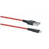 SCHWAIGER LPRO410 501 sarkans USB A – Lightning kabelis, 1.2 m, USB 2.0