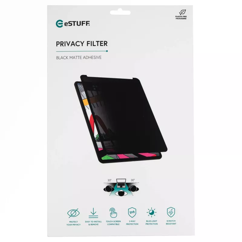 eSTUFF GLBW08192131 privātuma filtrs 21,1 cm (8,3 collas) planšetdatoram bez rāmja