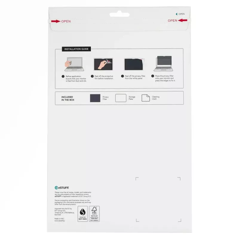 Privātuma filtrs eSTUFF GLBW11244175 16:9 Pretatspīdums