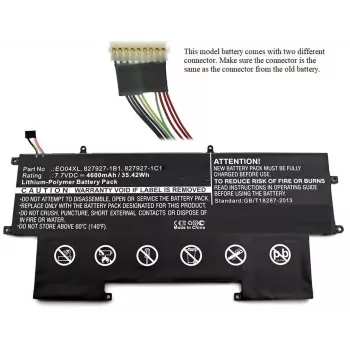 CoreParts akumulators HP EliteBook Folio G1, 35Wh, 7.7V, 4600mAh, melns