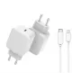 CoreParts MBXUSB-AC0015 mobilais lādētājs universāls Balts AC Ātrā uzlāde Iekštelpu