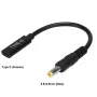 CoreParts MBXUSBC-CO0005 USB C uz 5.5*2.5mm adapteris melns