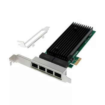 Tīkla karte PCIe x1 MicroConnect MC-PCIEX1-82575-Q ar Intel 82575 kontrolieri