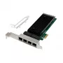 Tīkla karte PCIe x1 MicroConnect MC-PCIEX1-82575-Q ar Intel 82575 kontrolieri