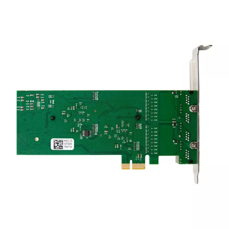 Tīkla karte PCIe x1 MicroConnect MC-PCIEX1-82575-Q ar Intel 82575 kontrolieri