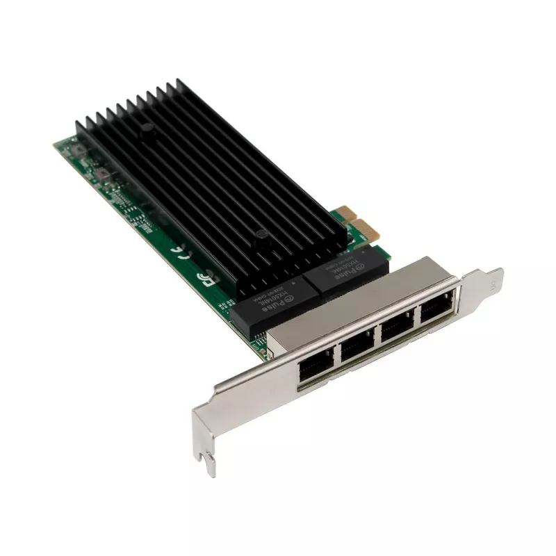 Tīkla karte PCIe x1 MicroConnect MC-PCIEX1-82575-Q ar Intel 82575 kontrolieri