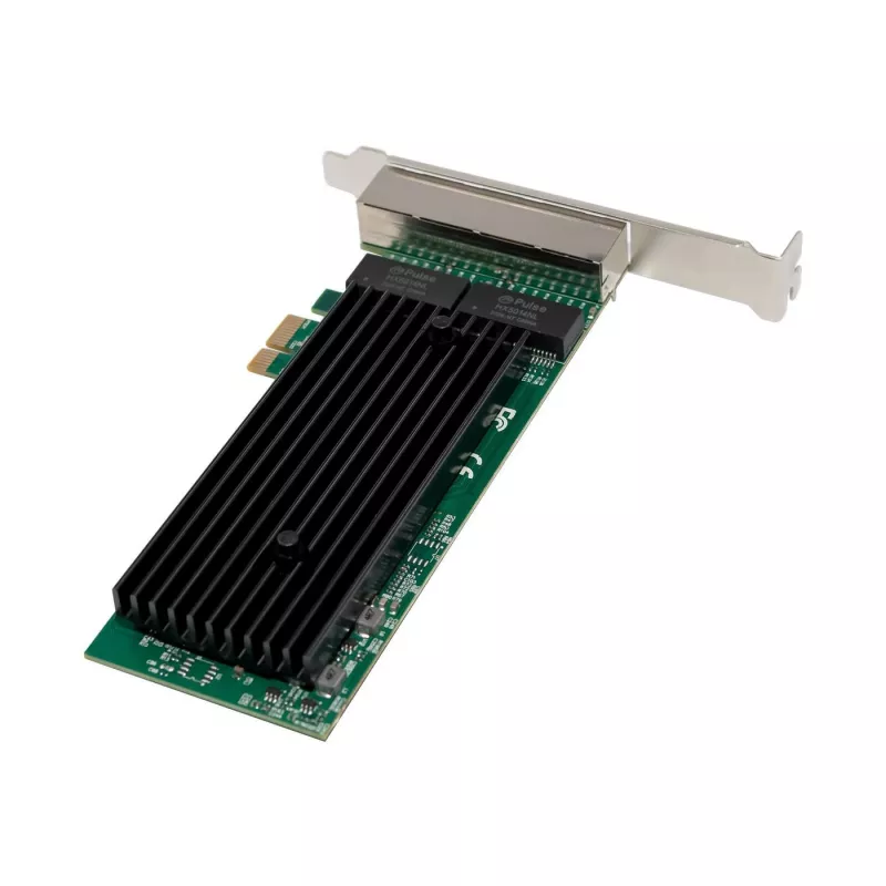 Tīkla karte PCIe x1 MicroConnect MC-PCIEX1-82575-Q ar Intel 82575 kontrolieri