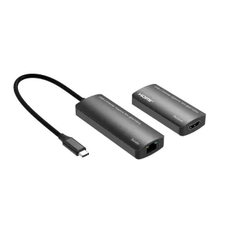 Mikroshēmas USB-C uz HDMI pagarinātājs MicroConnect MC-USBCHDMIEXT-30M 30m