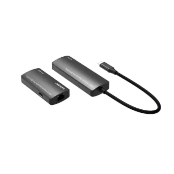 Mikroshēmas USB-C uz HDMI pagarinātājs MicroConnect MC-USBCHDMIEXT-30M 30m