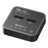 CoreParts MS-CLONER-NVME M.2 NVMe doku stacija ar klonēšanas funkciju, USB 3.2 Gen 2 Type-C, melna