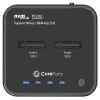 CoreParts MS-CLONER-NVME M.2 NVMe doku stacija ar klonēšanas funkciju, USB 3.2 Gen 2 Type-C, melna