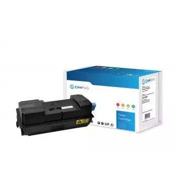 CoreParts Toner Black TK-3130, 25000 lapas, Melns, 1 gab.