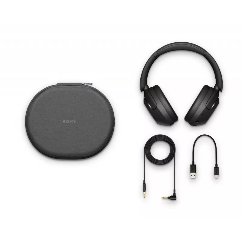 Sony WH-XB910N - Melnas, Bezvadu, Zvani/Mūzika, 7 - 25000 Hz, 252 g, Austiņas