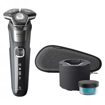 Philips SHAVER Series 5000 S5887/70 elektriskais skuveklis, slapjai un sausai skūšanai, SteelPrecision asmeņi