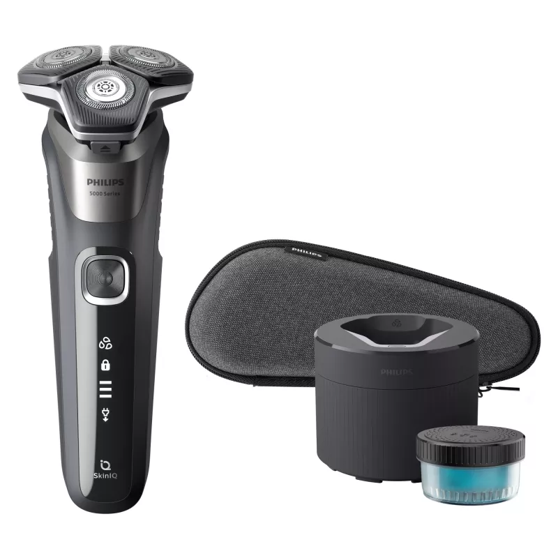 Philips SHAVER Series 5000 S5887/70 elektriskais skuveklis, slapjai un sausai skūšanai, SteelPrecision asmeņi
