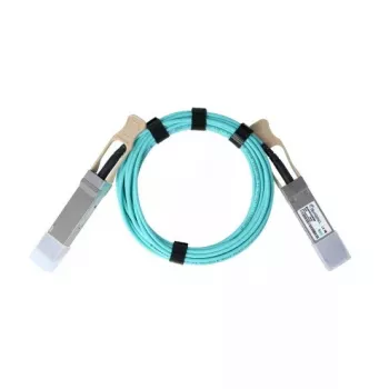BlueOptics P08230-001-BO aktīvais optiskais kabelis AOC QSFP56–QSFP56, 10 m, ciāns
