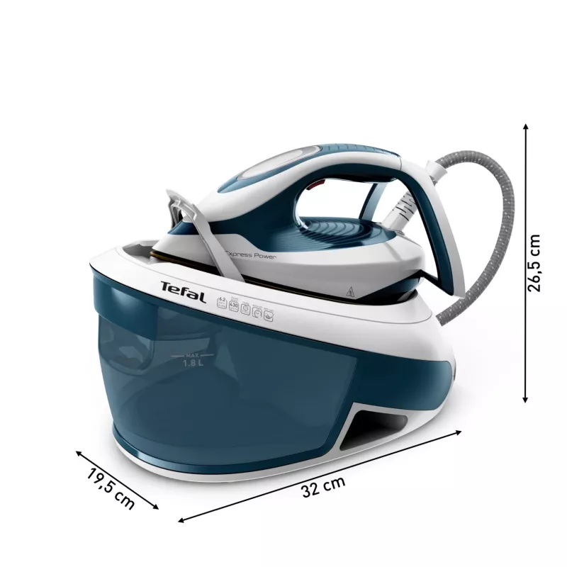 Tefal Express Power SV8111 1,8 L Durilium AirGlide Autoclean zole zilā, baltā krāsā