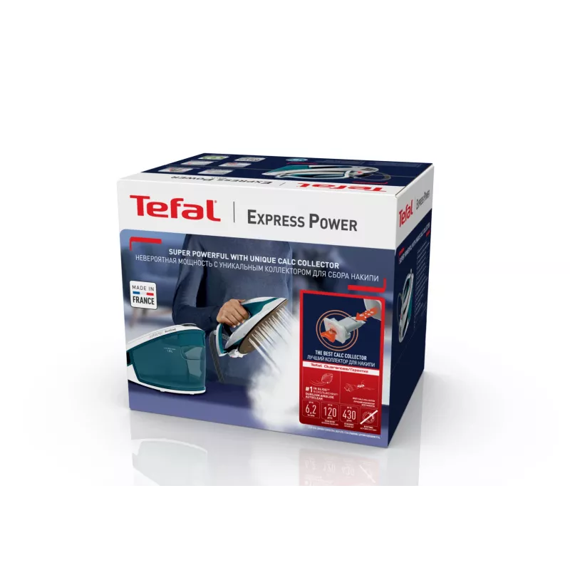 Tefal Express Power SV8111 1,8 L Durilium AirGlide Autoclean zole zilā, baltā krāsā