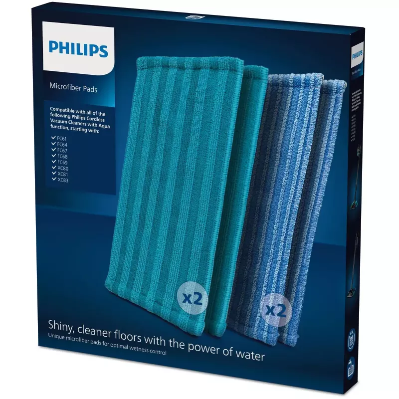 Philips uzlādējamā kāta piederums XV1700/01 Mikrošķiedras spilventiņi