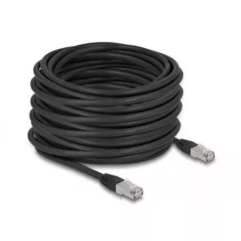 DeLOCK RJ45 Cat.6A 20m tīkla kabelis, melns