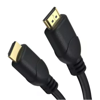 HDMI kabelis Helos 288392 — 2 m, HDMI Type A vīrietis‑vīrietis, zeltīti kontakti, ARC, 3D, melns