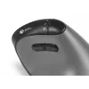 BakkerElkhuizen FastForward Pro pele, Labā roka, Vertikāls dizains, Optiskā, RF Bezvadu + Bluetooth + USB Type-C, 5000 DPI, Melna, Pelēka