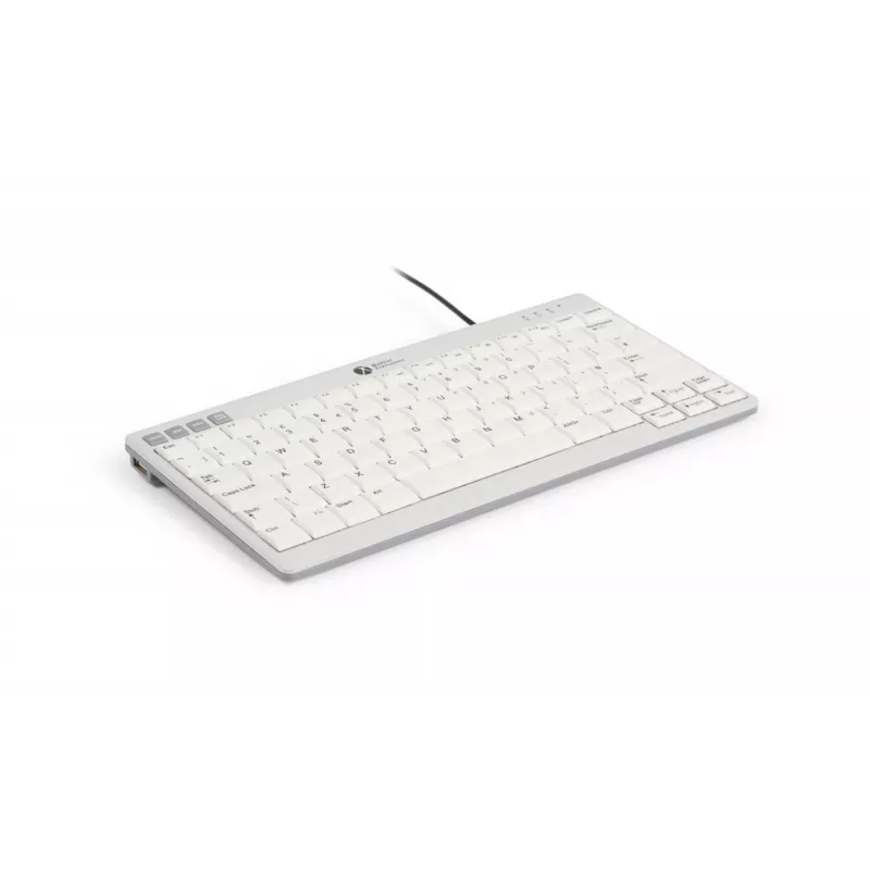 BakkerElkhuizen UltraBoard 950 V2 DE Qwertz vadu tastatūra, USB-C, šķērveida slēdži, QWERTZ, tumši pelēka, gaiši pelēka