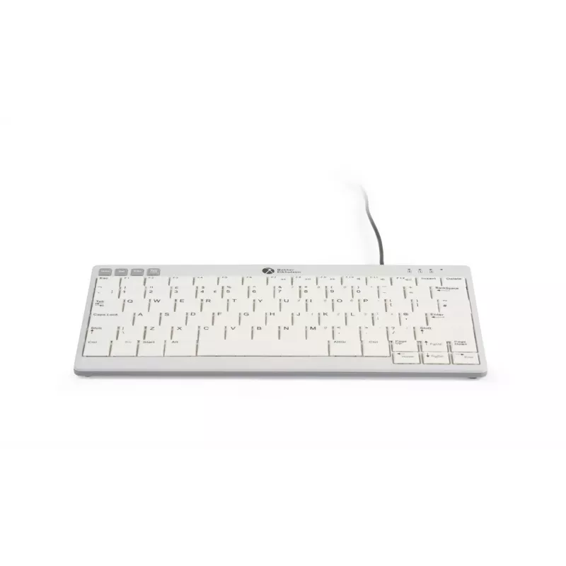 BakkerElkhuizen UltraBoard 950 V2 DE Qwertz vadu tastatūra, USB-C, šķērveida slēdži, QWERTZ, tumši pelēka, gaiši pelēka
