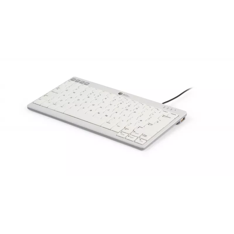 BakkerElkhuizen UltraBoard 950 V2 DE Qwertz vadu tastatūra, USB-C, šķērveida slēdži, QWERTZ, tumši pelēka, gaiši pelēka
