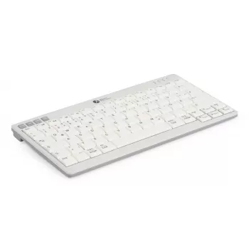 BakkerElkhuizen UltraBoard 950 V2 Wireless DE Qwertz, Tenkeyless (80-87%), Vadu un bezvadu, USB + Bluetooth, Šķērveida slēdzis, QWERTZ, Tumši pelēks, Gaiši pelēks