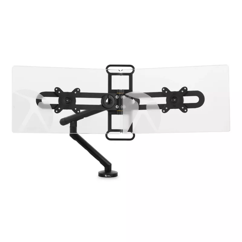BakkerElkhuizen BE Universal Crossbar, 8 kg, 43.2 cm (17 inch), 88.9 cm (35 inch), 100 x 100 mm, augstuma regulēšana, melns