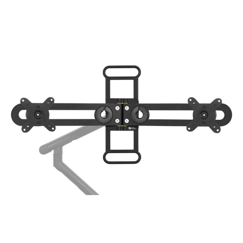BakkerElkhuizen BE Universal Crossbar, 8 kg, 43.2 cm (17 inch), 88.9 cm (35 inch), 100 x 100 mm, augstuma regulēšana, melns