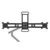 BakkerElkhuizen BE Universal Crossbar, 8 kg, 43.2 cm (17 inch), 88.9 cm (35 inch), 100 x 100 mm, augstuma regulēšana, melns