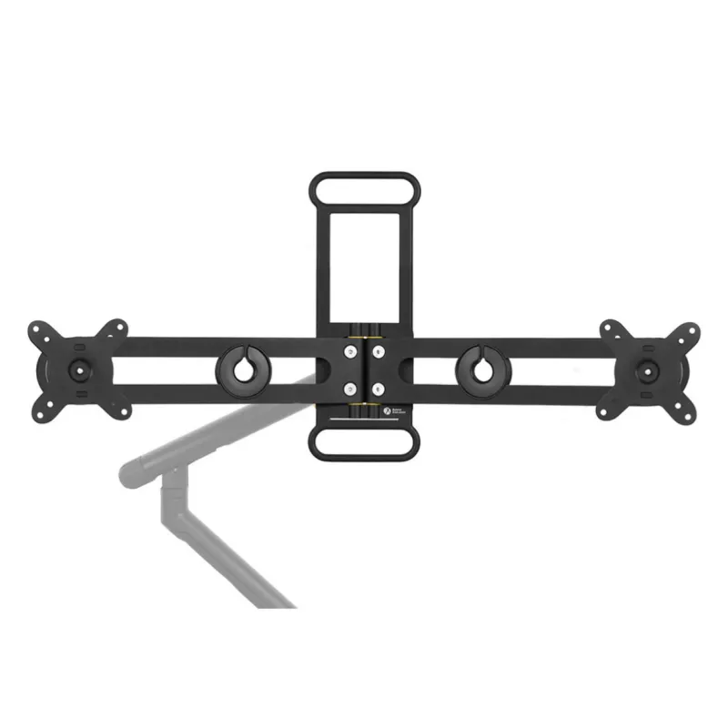 BakkerElkhuizen BE Universal Crossbar, 8 kg, 43.2 cm (17 inch), 88.9 cm (35 inch), 100 x 100 mm, augstuma regulēšana, melns