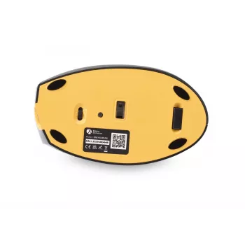 BakkerElkhuizen Handshake Mouse Left - kreilēm, vertikāla pele, optiska, RF bezvadu + Bluetooth + USB Type-C, 6400 DPI, melna, pelēka