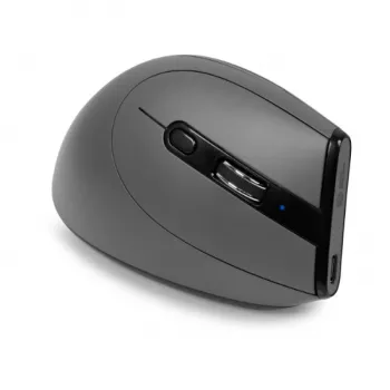 BakkerElkhuizen Grip Pro vertikālā pele, labā roka, optiskā, RF bezvadu, 2400 DPI, pelēka/melna/dzeltena