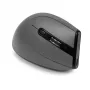 BakkerElkhuizen Grip Pro vertikālā pele, labā roka, optiskā, RF bezvadu, 2400 DPI, pelēka/melna/dzeltena