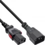 InLine 16934L barošanas pagarinātājs Melns 0.5 m IEC C13 IEC C14