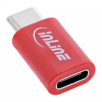 InLine 31650 USB-C datu bloķētājs — USB-C uz USB-C, sarkans, 0.003 kg