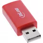 InLine 31653 USB datu bloķētājs ar USB-A spraudni un USB-A ligzdu, 5 V 1,5 A