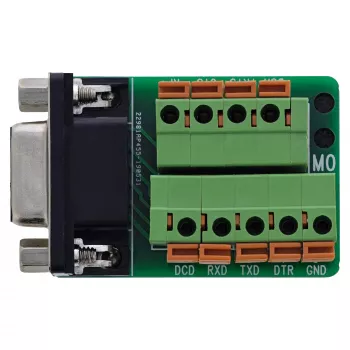 InLine 92501A D-Sub 9 savienotājs ar spaiļu bloku, melns/zaļš