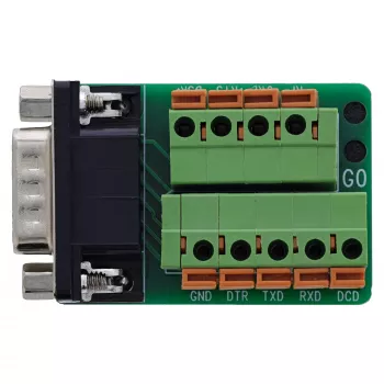 InLine 92501B spailu bloks / D-Sub 9 vītne, melns, zaļš