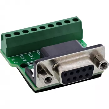 InLine 92501C savienotājs Spaiļu bloks / D-Sub 9 melns, zaļš