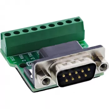 InLine 92501D spailu bloks / D-Sub 9 savienotājs, melns, zaļš