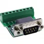 InLine 92501D spailu bloks / D-Sub 9 savienotājs, melns, zaļš